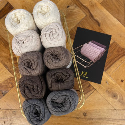 8/4: 10 nøgler KK øko. 2. sortering + Opskrift på strikket klud i rib og retriller - trykt opskrift