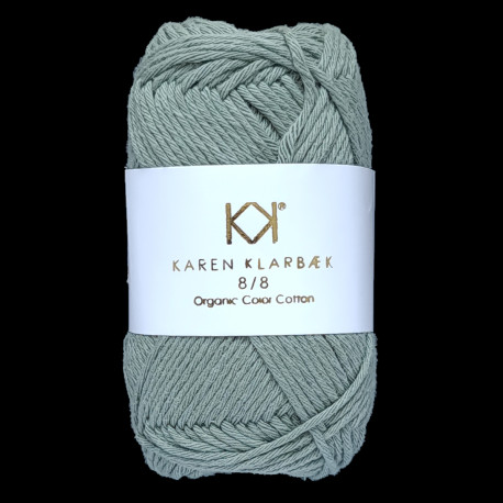 8/8 Sage Green - KK Color Cotton økologisk bomuldsgarn fra Karen Klarbæk