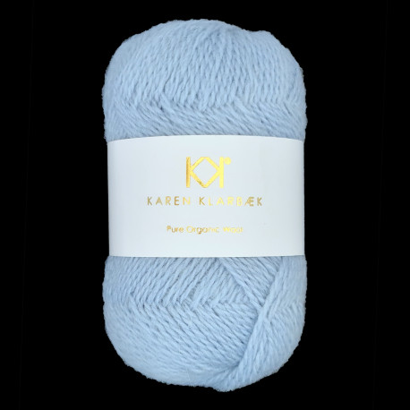 Light Blue - KK Pure Organic Wool - økologisk uldgarn fra Karen Klarbæk