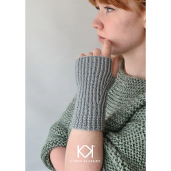 Strikkede håndledsvarmere 2025 - trykt opskrift