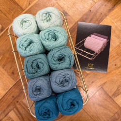 8/4: 10 nøgler KK øko. 2. sortering + Opskrift på strikket klud i rib og retriller - trykt opskrift