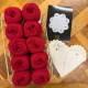 8/4: Dahlia Red (2. sortering) + opskrift på Juleserviet 2025 - tryk