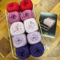 8/4: 10 nøgler KK øko. 2. sortering + Opskrift på strikket klud i rib og retriller - trykt opskrift