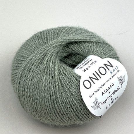 Pastel Green Onion - Alpaca+Merino Wool+Nettles (Onion-1225)