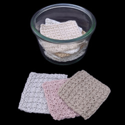 Strikket makeup pad - e-opskrift