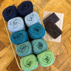 8/4: 10 nøgler KK øko. 2. sortering + Opskrift på Strikket tofarvet klud - tryk