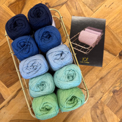 8/4: 10 nøgler KK øko. 2. sortering + Opskrift på strikket klud i rib og retriller - trykt opskrift