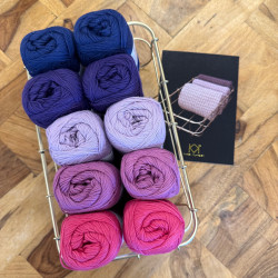 8/4: 10 nøgler KK øko. 2. sortering + Opskrift på strikket klud i rib og retriller - trykt opskrift