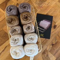 8/4: 10 nøgler KK øko. 2. sortering + Opskrift på strikket klud i rib og retriller - trykt opskrift