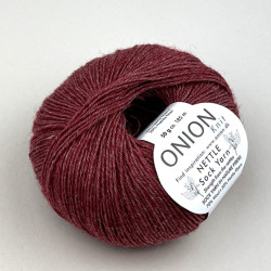 Mørk Rød Onion Nettle Sock Yarn (Onion-1008)