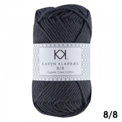 8/8 Night Shadow - KK Organic Color Cotton økologisk bomuldsgarn fra Karen Klarbæk