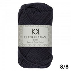 8/8 Navy Blue - KK Organic Color Cotton økologisk bomuldsgarn fra Karen Klarbæk
