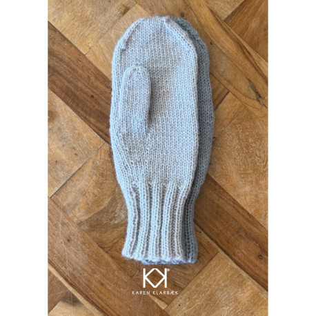 Vanter strikket i Fine Pure Organic Wool - Trykt opskrift