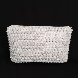 Stor hæklet Bubble Clutch (20x33x6 cm) - e-opskrift