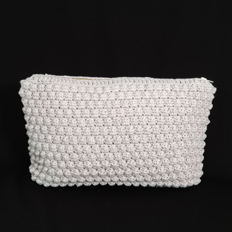 Stor, hæklet Bobble Clutch / taske - e-opskrift
