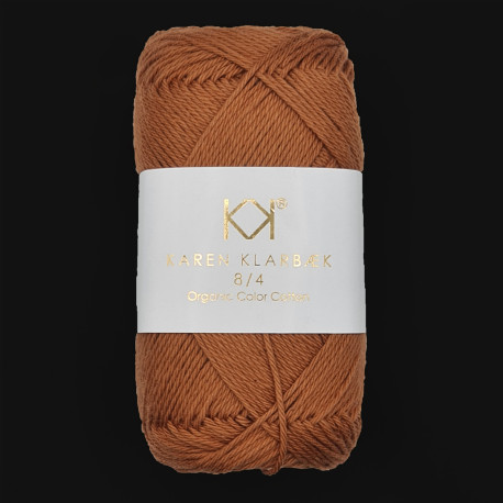 8/4 Burned Orange - KK Organic Color Cotton økologisk bomuldsgarn fra Karen Klarbæk