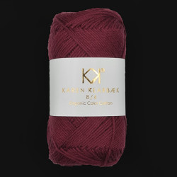 8/4 Bordeaux - KK Organic Color Cotton økologisk bomuldsgarn fra Karen Klarbæk
