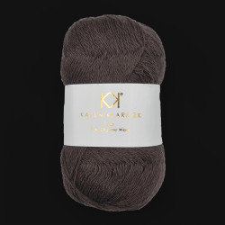 Chocolate Brown - KK Fine Pure Organic Wool - økologisk uldgarn fra Karen Klarbæk