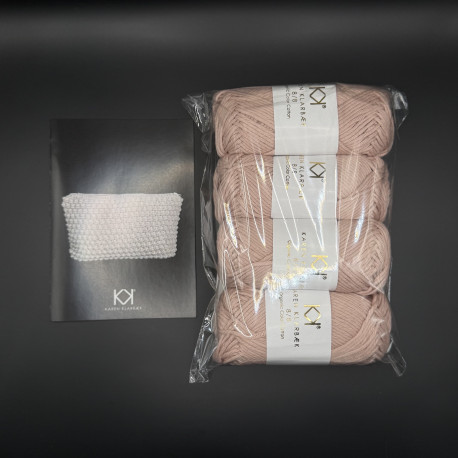 DARK OLD ROSE - Stor Bubble Clutch kit - 4 nøgler 8/8 + trykt opskrift