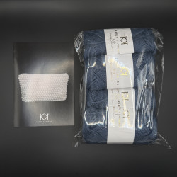 JEANS BLUE - Stor Bubble Clutch kit - 4 nøgler 8/8 + trykt opskrift