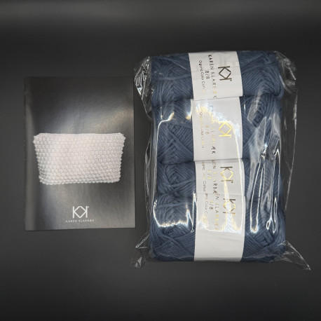JEANS BLUE - Stor Bubble Clutch kit - 4 nøgler 8/8 + trykt opskrift