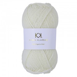 Natural White - KK Pure Organic Wool - økologisk uldgarn fra Karen Klarbæk