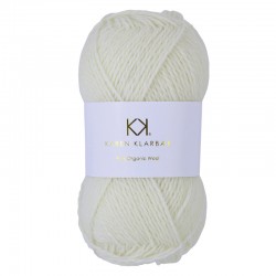 Natural White - KK Pure Organic Wool - økologisk uldgarn fra Karen Klarbæk