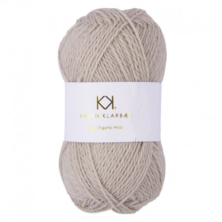 Light Sand - KK Pure Organic Wool - økologisk uldgarn fra Karen Klarbæk