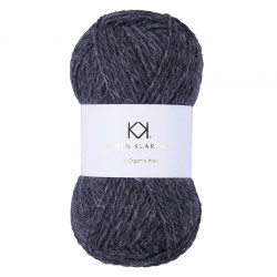 Dark Grey Melange - KK Pure Organic Wool - økologisk uldgarn fra Karen Klarbæk