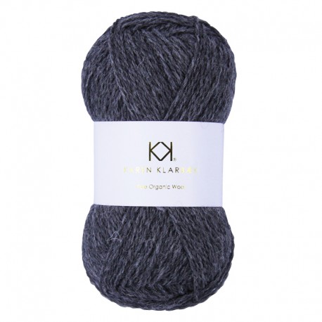 Dark Grey Melange - KK Pure Organic Wool - økologisk uldgarn fra Karen Klarbæk