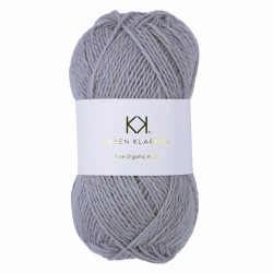 Light Grey Melange - KK Pure Organic Wool - økologisk uldgarn fra Karen Klarbæk