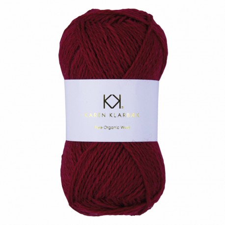 Red - KK Pure Organic Wool - økologisk uldgarn fra Karen Klarbæk