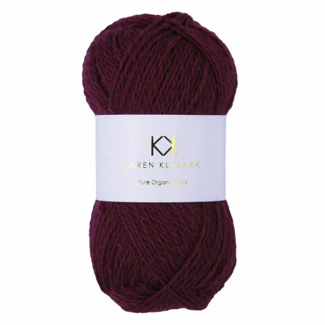 Bordeaux - KK Pure Organic Wool - økologisk uldgarn fra Karen Klarbæk